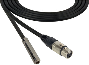 Canare Star-Quad Microphone Cable XLR Female to 1/4" TRS Female 6FT (Multiple Colors)