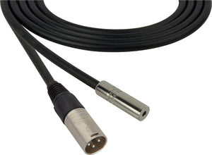 Canare Star-Quad Microphone Cable XLR Male to 3.5mm TS Female 1.5FT (Multiple Colors)