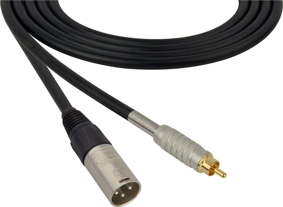 Canare Star-Quad Microphone Cable XLR Male to RCA Phono Male 15FT (Multiple Colors)