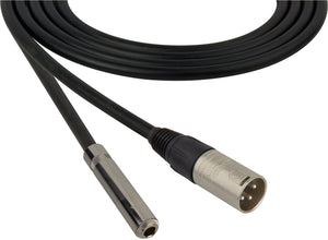 Canare Star-Quad Microphone Cable XLR Male to 1/4" TRS Female 1.5FT (Multiple Colors)