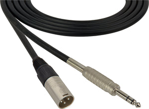 Canare Star-Quad Microphone Cable XLR Male to 1/4" TRS Male 6FT (Multiple Colors)