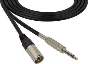 Canare Star-Quad Microphone Cable XLR Male to 1/4" TS Male 25FT (Multiple Colors)