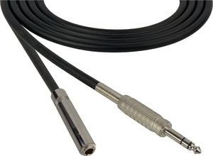 Canare Star-Quad Microphone Cable 1/4" TRS Male to 1/4-TRS Female 10FT (Multiple Colors)