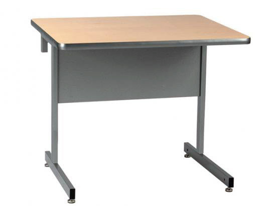 Raxxess SCD-36B 36 inch Small Straight Center Desk Ebony