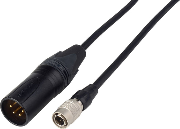 Sound Devices Power Cable -Hirose HR 4P to XLR-4M - 5 Foot