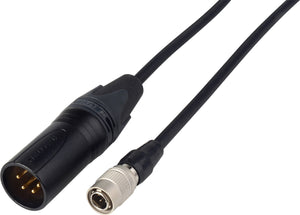 Sound Devices Power Cable - Hirose HR 4-Pin to XLR 4-Pin Male - 1 Foot