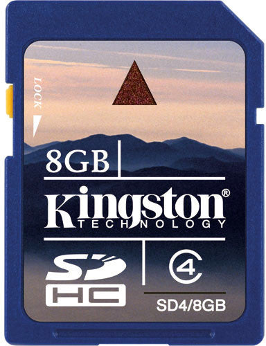 Kingston SD4-8GB SDHC CLASS 4 Flash Card - 8GB