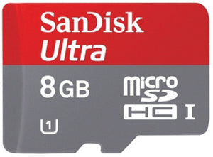 SanDisk Ultra 8 GB micro SDHC Class 10/UHS-I - 30 MB/S Read