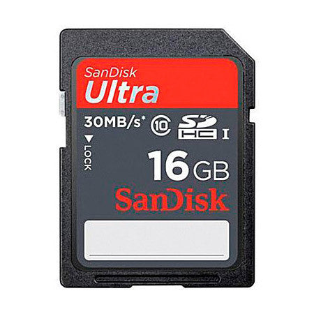 SanDisk Ultra 16GB Secure Digital High-Capacity (SDHC) Flash Card