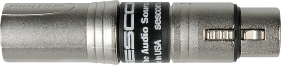 Sescom SES-INLINE-EMCM Inline RF Filter XLR Female to Neutrik EMC Male Grnd Lift