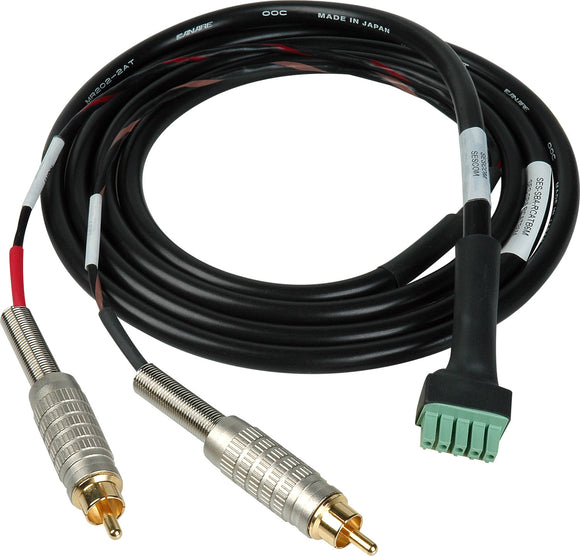 Sescom SES-SBA-RCATB6M Adapter Cable Male RCA to Terminal Block 6 Ft