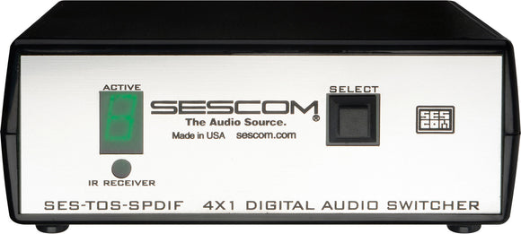 Sescom SES-TOS-SPDIF 4X1 Digital Audio Switcher