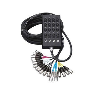 RapcoHorizon 12-Channel 8x4 Signal Series Fan to Box Snake with 1/4in Returns 50FT