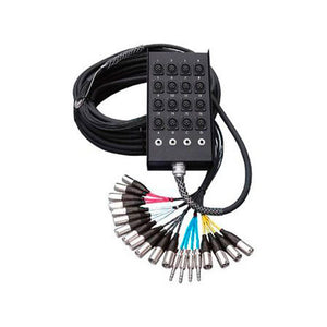 RapcoHorizon 16-Channel 12x4 Signal Series Fan to Box Snake with 1/4in Returns 150FT