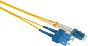 3-Meter 9u/125u Fiber Optic Patch Cable Singlemode Duplex LC to SC - Yellow