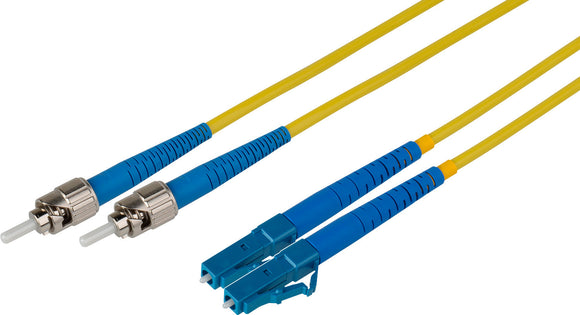 1-Meter 9u/125u Fiber Optic Patch Cable Singlemode Duplex ST to LC - Yellow