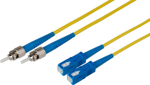 4-Meter 9u/125u Fiber Optic Patch Cable Singlemode Duplex ST to SC - Yellow