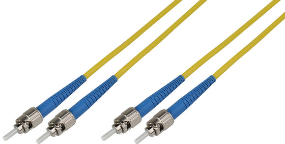 5-Meter 9u/125u Fiber Optic Patch Cable Singlemode Duplex ST to ST - Yellow