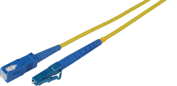 3-Meter 9u/125u Fiber Optic Patch Cable Singlemode Simplex LC to SC - Yellow