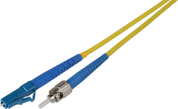 1-Meter 9u/125u Fiber Optic Patch Cable Singlemode Simplex ST to LC - Yellow