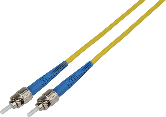 3-Meter 9u/125u Fiber Optic Patch Cable Singlemode Simplex ST to ST - Yellow