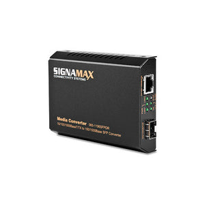 Signamax 065-1196A 10/100/1000BaseT/TX to 100/1000 Base SFP Media Converter