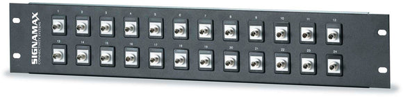 Signamax 12ST-FT 12-Fiber ST Multimode Fiber Panel 1RU