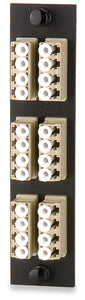 Signamax UFE-B-12LC 24-Fiber (6-Quad) LC Multimode Adapter Plate - Beige