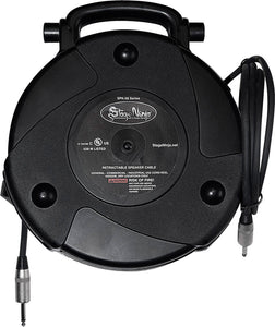 Stage Ninja SPK-58QI 58 Ft. Retractable 1/4-Inch Speaker Cable Reel