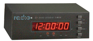 Radio Systems CT-2002 Desktop 0.56-Inch LED Studio Clock & Timer with IR Remote