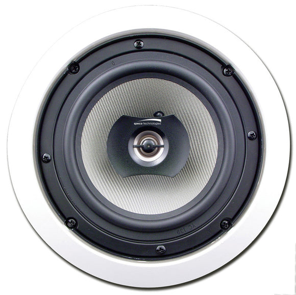 Speco SPCBC6 6.5In. Compression Molded PP Cone In-Ceiling Speaker Pair