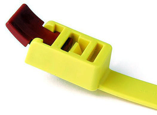 HellermannTyton SpeedyTie Yellow Reusable 29-Inch Cable Tie 5-Pack