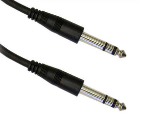 TecNec 1/4in Stereo Male to Male 1/4in Stereo Molded Audio Cable 10FT