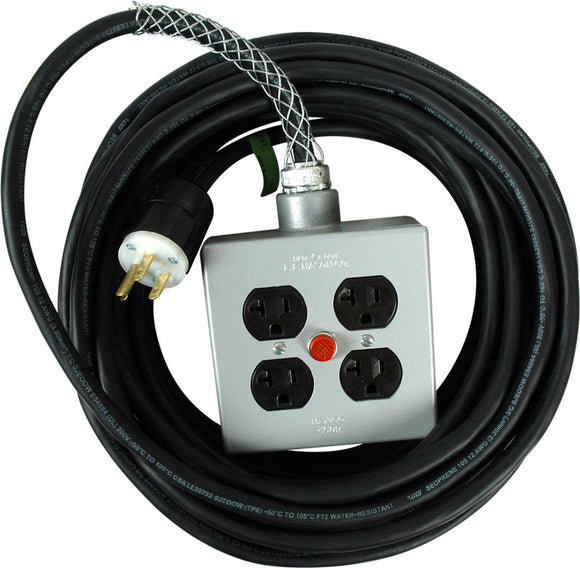 Stage Systems 15 Amp Power Cable with light 100FT