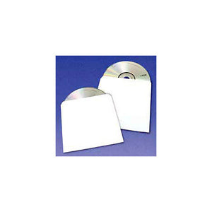 White Tyvek Sleeve without Window for DVD or CD - 100 pack