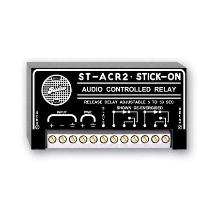 RDL ST-ACR2 Line-Level Audio Controlled Relay - 5 to 50 second Delay