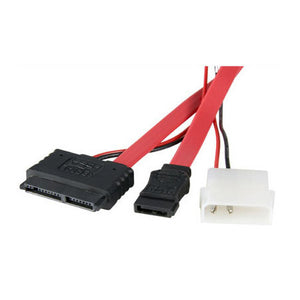 Micro SATA Female to Female Cable with LP4 Power Cable 20 Inch