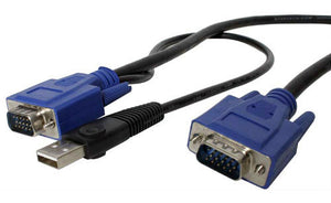 StarTech SVECONUS15 15FT 2-in-1 Ultra Thin USB KVM Cable