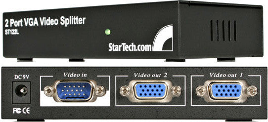 StarTech ST122L 2 Port 250 MHz VGA Video Splitter / Distribution Amp