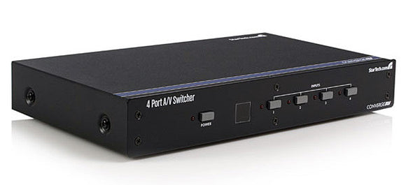 StarTech VS410RVGAA 4 Port VGA Switcher With Audio And RS-232