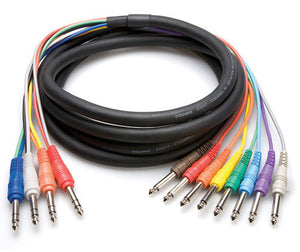 Hosa STP-803 4-Channel Return-Send Cable 1/4in TRS to 1/4in x 4 - 9.9FT