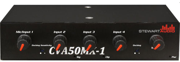 Stewart Audio CVA50PMX-1 4 Channel Mixer Paging Amplifier - 50W x 1 - 100V