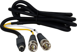 Premium SVHS 4-Pin to 2 BNC Breakout Cable 10FT