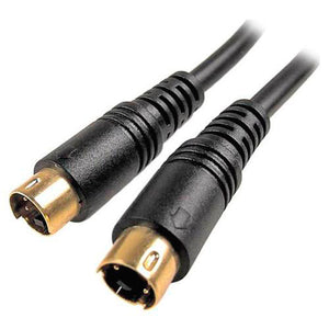 Premium SVHS Flexible Molded 4-Pin Male to 4-Pin Male S-Video Cable 15FT Packaged