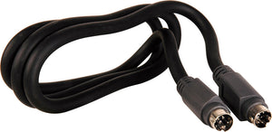 Premium SVHS Flexible Molded 4-Pin Male to 4-Pin Male S-Video Cable 18 Inches