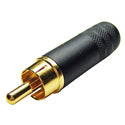 Switchcraft 3502ABAU Longbody RCA Male Black/Gold