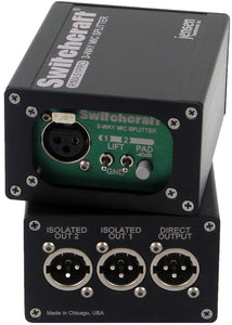 Switchcraft RMAS1 Single Channel Mic Splitter Jensen Transformer