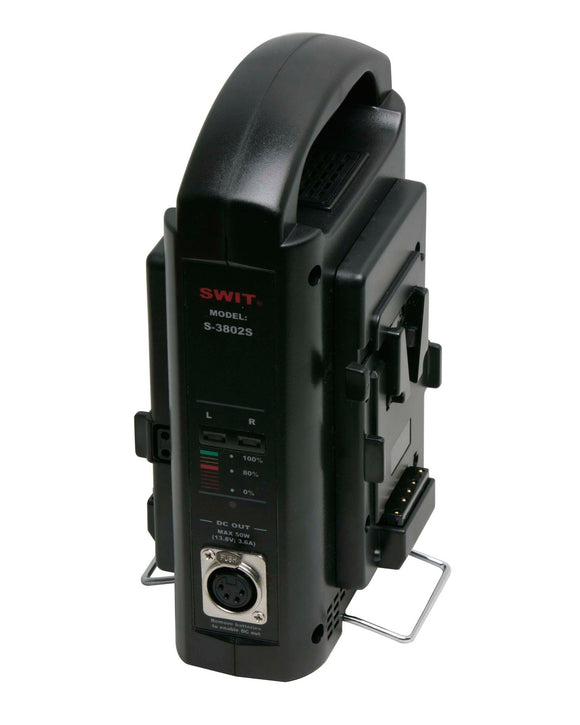 SWIT S-3802S 2-Channel Sequential Charger/Adaptor for V-Mount Battery