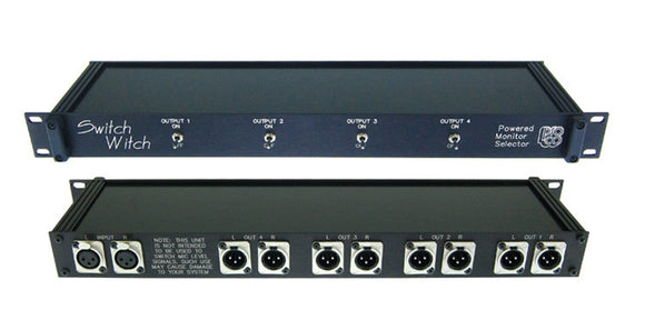 ProCo Sound Switch Witch Stereo In 4 Stereo Out Monitor Switcher