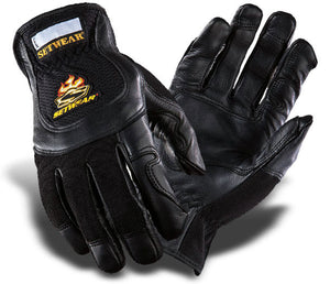 SetWear SWP-05-010 Pro Leather Gloves Black Large